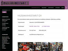 Tablet Screenshot of musiikkimestarit.com
